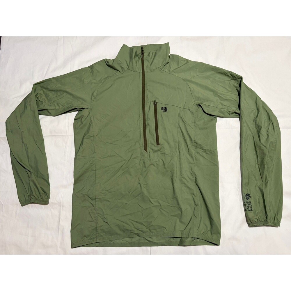 Mountain Hardware Kor Preshell Windbreaker Pullover Mens small green ultralight